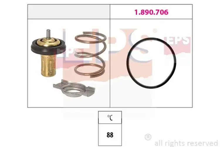 Thermostat 1.880.822 EPS for ALFA ROMEO SAAB FIAT LANCIA SUZUKI CADILLAC JEEP