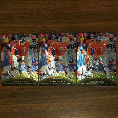 3 John Elway BRONCOS 1995 Pinnacle Trophy Museum Collection #246 NFL Cards 