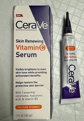 CeraVe Skin Renewing Vit C Serum 1 fl Oz NWB Fragrance Free Paraben Free