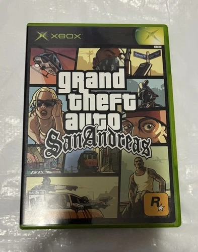 Grand Theft Auto San Andreas OG Xbox 2005 CIB Complete w/ Manual & Poster Map