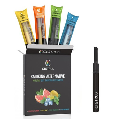 #ad Cigtrus Quit Smoking Inhaler – Nicotine Free Non Electric Variety 4 Pack $25.99