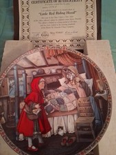 Edwin Knowles ONCE UPON A TIME Collector Plate 1988 LITTLE RED RIDING HOOD
