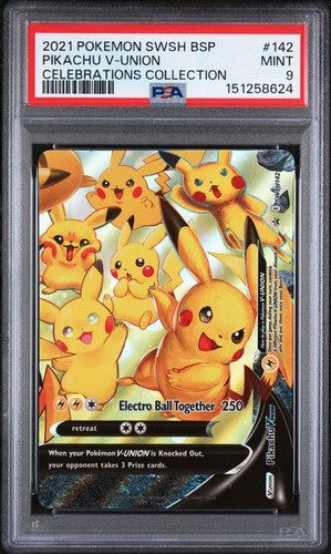 Pikachu V-UNION graded PSA 9 for sale on eBay
