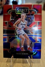 2024 Panini Select WNBA - Concourse Grace Berger #50 Red & Blue Prizm /399