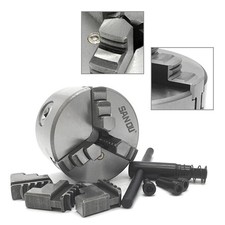 Image of 3 Jaw K11-250 250mm 10 Diameter Cast Iron Self-centering Milling Lathe Chuck