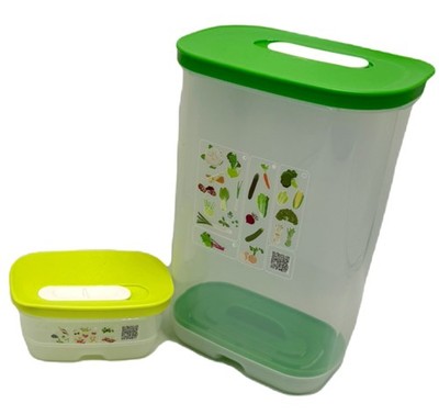 Tupperware Vertical FridgeSmart 3.2 Liter Plus Fridgsmart Mini 1.5 Cup Container