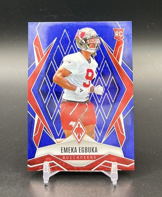 2025 Panini Phoenix - Rookies Emeka Egbuka #225 Blue Winter /199 ROOKIE CARD RC