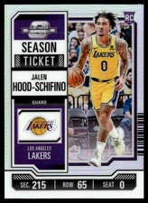 JALEN HOOD-SCHIFINO 2023-24 PANINI CONTENDERS OPTIC SILVER PRIZM RC LOS ANGELES