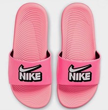Nike Kawa Fun Slide Sandals BIG Girls Size 7 Youth / 9 Women s Hot Pink NWT