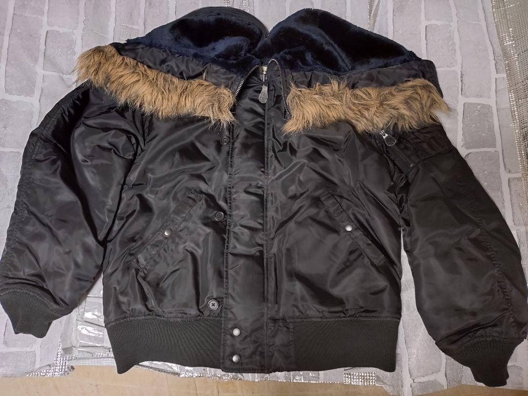 AVIREX N-2B Bomber Flight Jacket XL Black Width 68cm Length 73.5cm