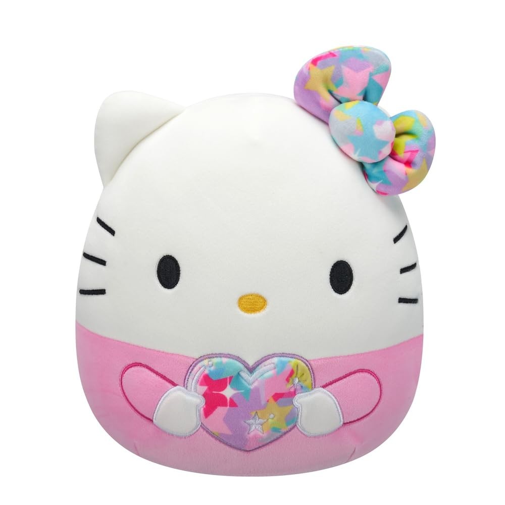 Hello Kitty peluche cadeau idéal anniversaire avec cœur et nœud rouge