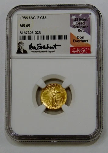 1986 American Gold Eagle 1/10 oz — photo from the most recent tracked eBay sale