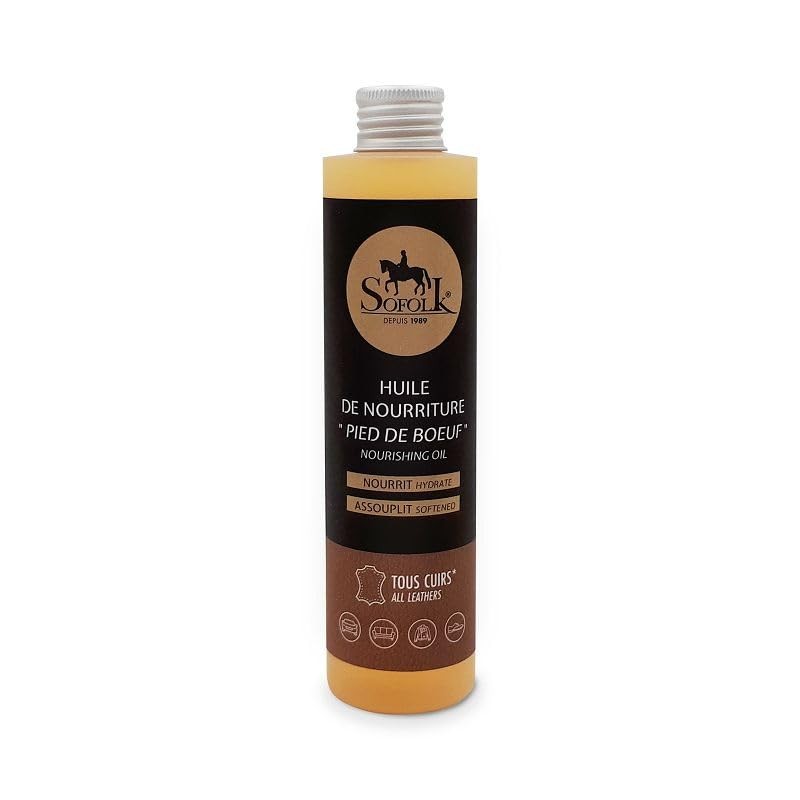 Huile de pied de boeuf Sofolk soin de haute nutrition pour sellerie en cuir