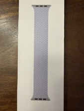 Genuine Apple Watch Band Braided Solo Loop 45mm series 4 PURPLE FOG Sz 2 NEW