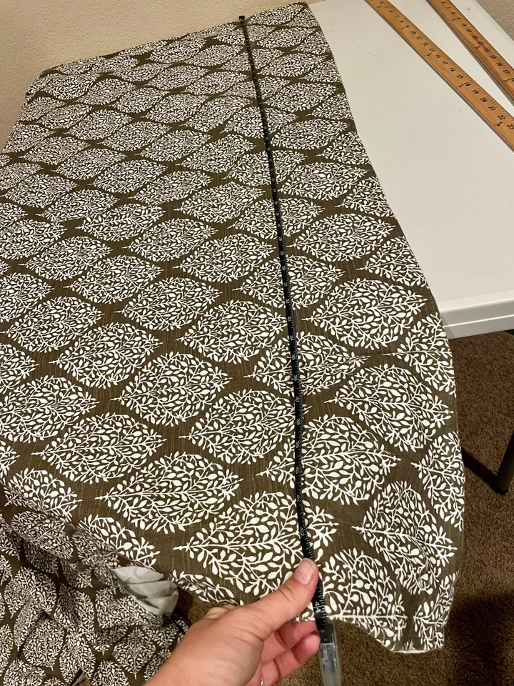 Panel de cortina superior con lengüeta estampado de hojas del mercado mundial 48x84 cortinas de ventana 3 paneles Foto 4 de 4