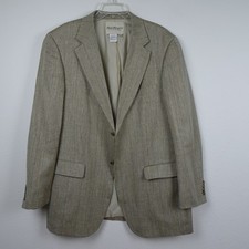 Norm Thompson Blazer Sport Coat Jacket Men's Size 44L Classic Silk Nubby