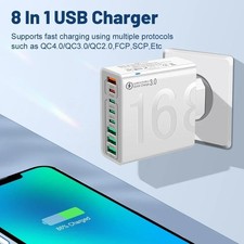 150W 8in1 USB-C Schnellladegerät – Multi Charger Netzteil für Handy & Tablet