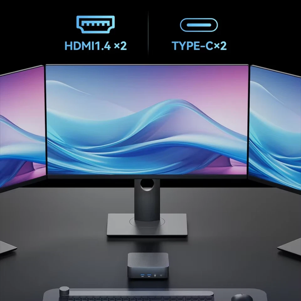 NUOVO MINI PC Computer Intel Core I9 8950HK 16GB DDR4 + 1/2TB M.2 SSD Windows11  - Immagine 4 di 4