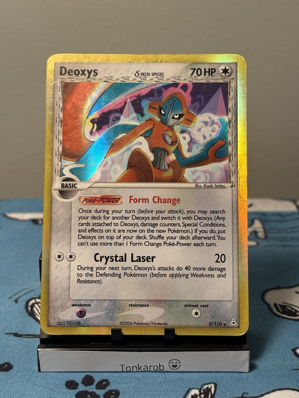 Deoxys 5/110 Holo Rare Holon Phantoms Pokemon TCG English Moderately Played
