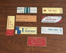 EL CAMINO AÑOS 60 EMBLEMAS DE CLUB DE AUTOS EXTRANJEROS PLACAS PRUEBAS DE TIEMPO ATASCADERO Speedway