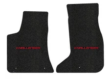 Lloyd Berber Front Carpet Mats for '23 Dodge Challenger w/Block Red on Black