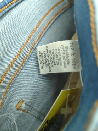 Rag & Bone Women's Jeans W 25 in Blue Cotton - Picture 7 of 7