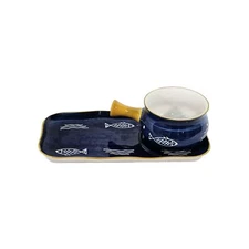 Jusalpha Individualized Creative Breakfast Bowl Set Fish Pattern