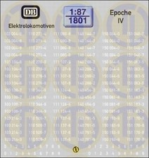 1801 - Decals Loknummern für Elektrolokomoti...