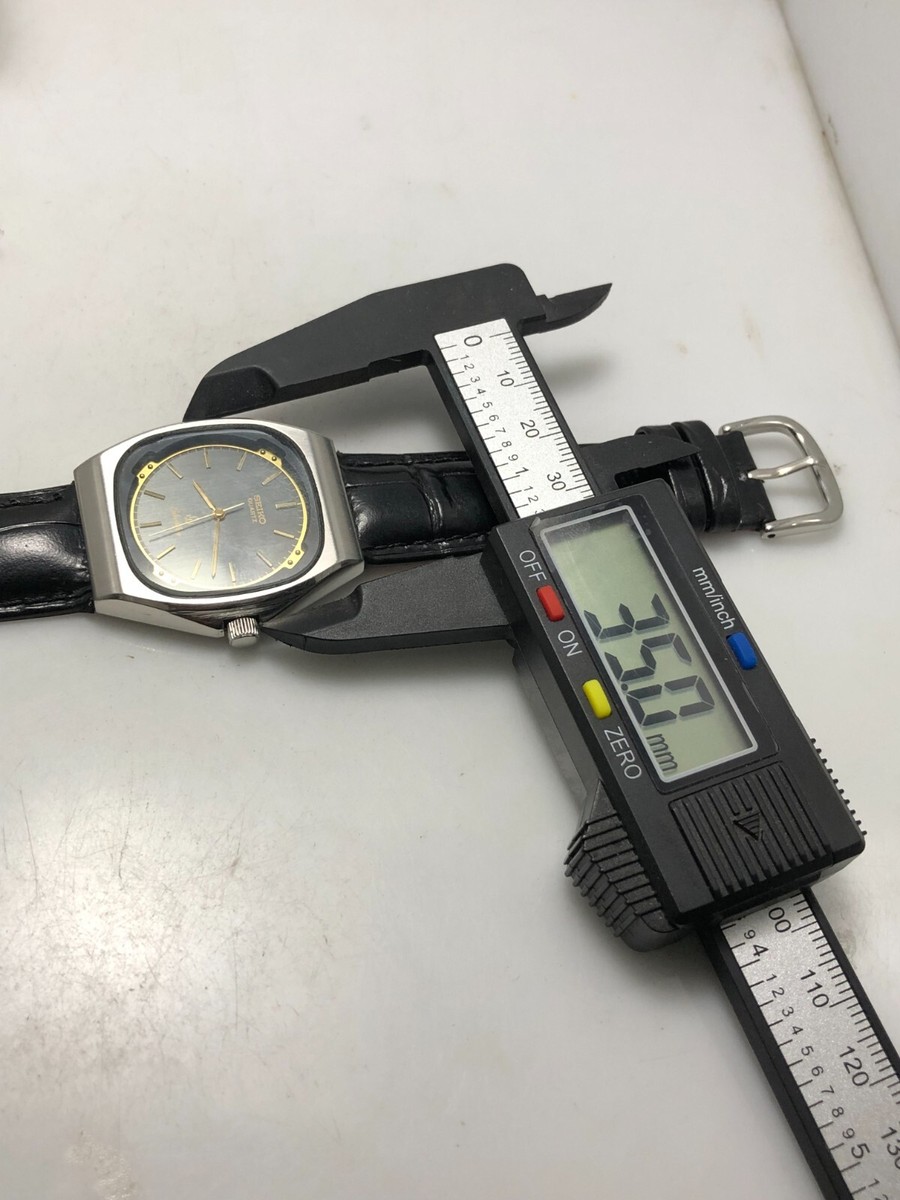 Vintage Seiko Silverwave 6030-5280 Black Dial Quartz Men's