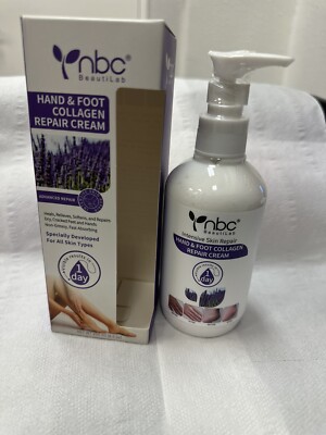 Intensive Skin Repair Hand & Foot Collagen Repair Cream 8.5 Oz Cruelty Free