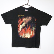 VINTAGE 1991 JIM MORRISON DOORS Night On Fire Single Stitch HANES T-SHIRT SUPERB
