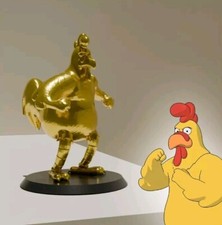 3d Printed Gold Giant Chicken