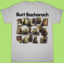 Collection Burt Bacharach Singer All Size White Unisex Tee Shirt GC324 Collection Burt Bacharach Singer All Size White Unisex Tee Shirt GC324