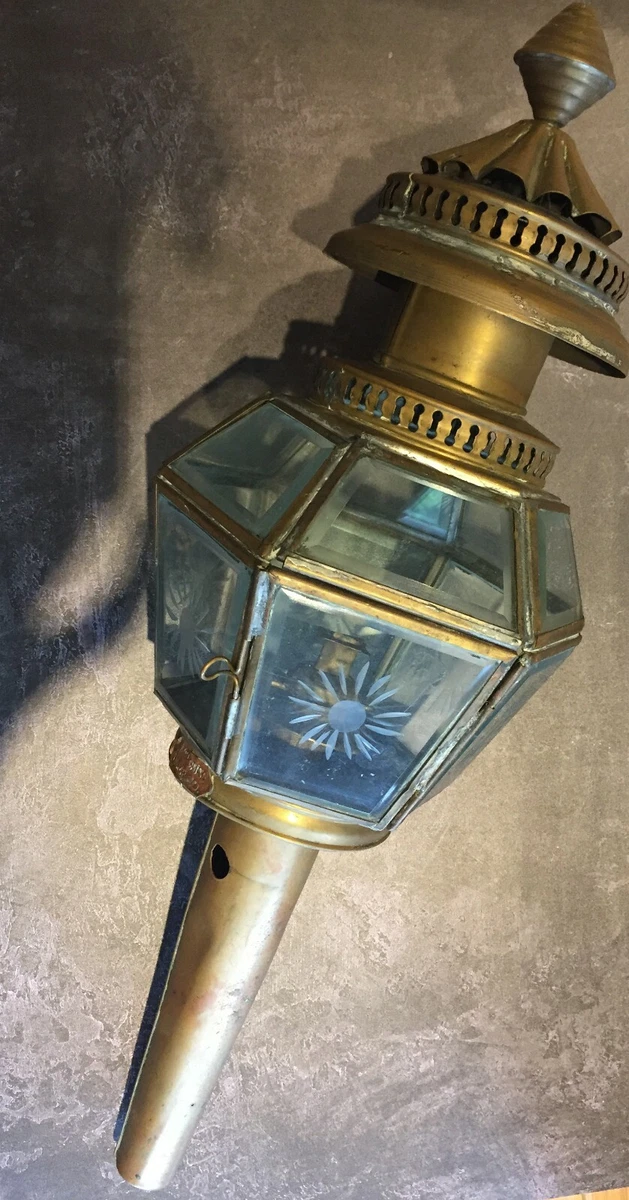 Antique Oil Coach Lantern by Lime House Lamp Company eBay