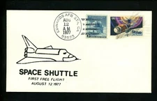 US Postal History Space Shuttle First Free Flight 8/12/1977 Edwards AFB STA CA