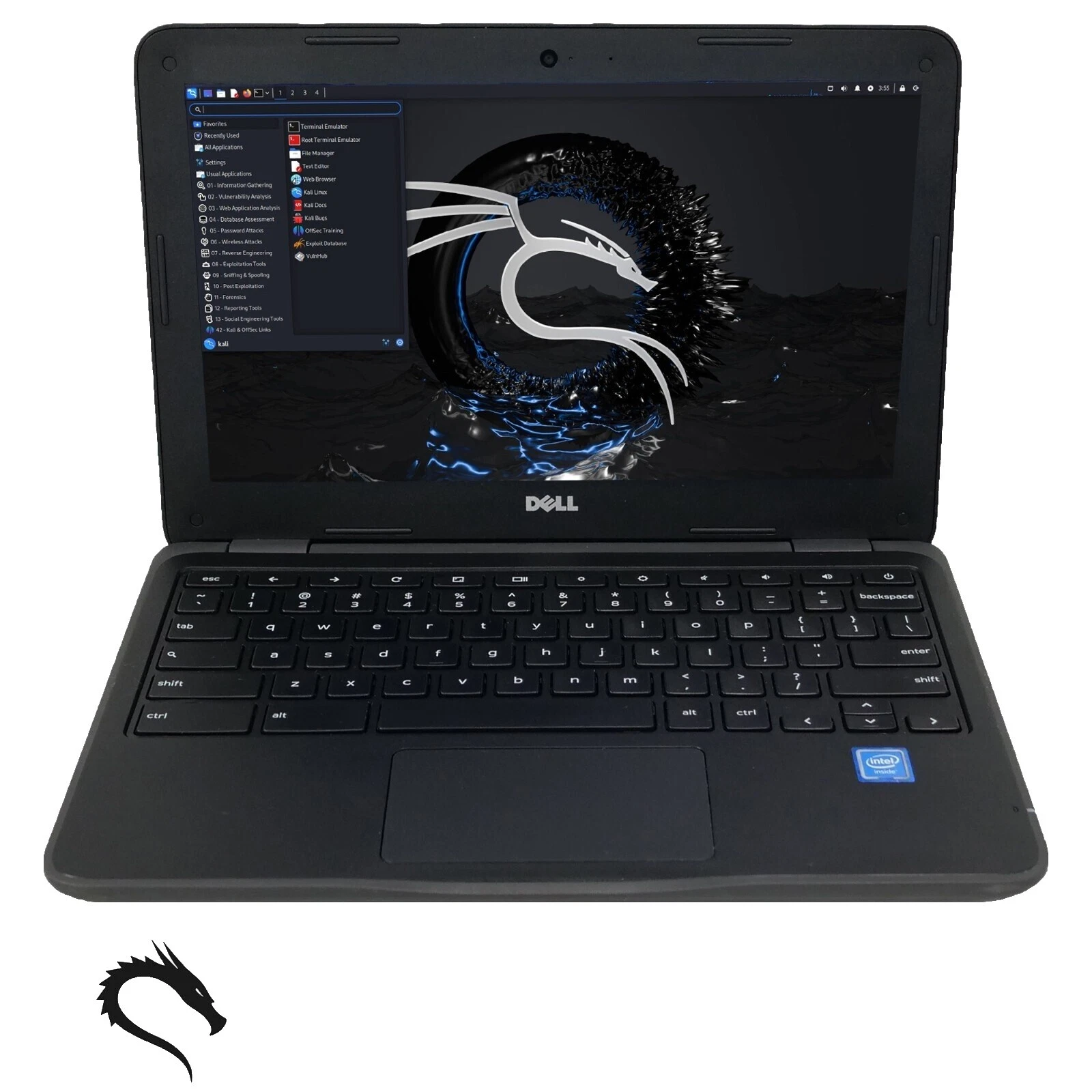 Dell Linux Black PC Laptops & Netbooks
