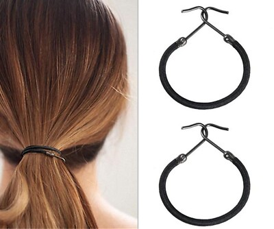Professionelle Bungee Haarhaken x 10, Ideal für Pferdeschwänze, ideal für Up-Styles.