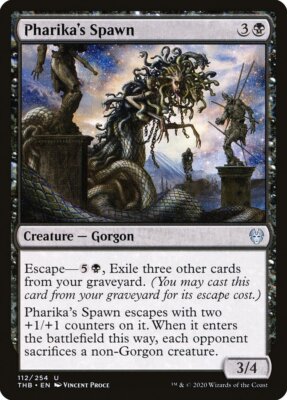 MTG Magic the Gathering Pharika's Spawn (112/412) Theros Beyond Death LP