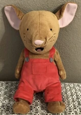Kohls Cares for Kids IF YOU GIVE A MOUSE A COOKIE Plush Mouse Red Overalls EUC!