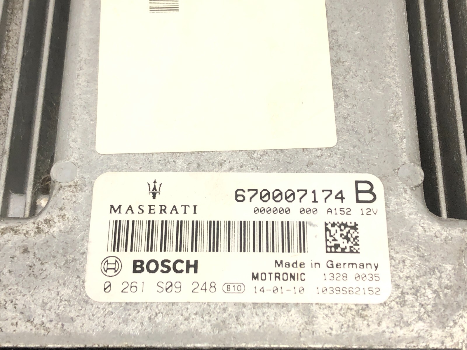 2014-2020 MASERATI QUATTROPORTE AWD 3.0L  ENGINE ECU ECM WITH KEY SET OEM #NOTE