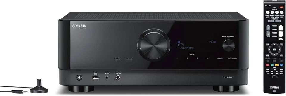 Yamaha RXV4A Black 5.2-Channel 80W A/V Receiver with MusicCast New - Image 2 of 3
