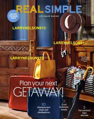 NEW REAL SIMPLE OCT 2024 TRAVEL GETAWAY GUIDE HALLOWEEN WITCHES HOTELS free ship