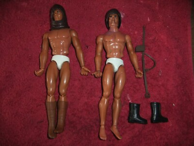 Vintage Big Jim Zorak & Super Agent 004 with changing faces.