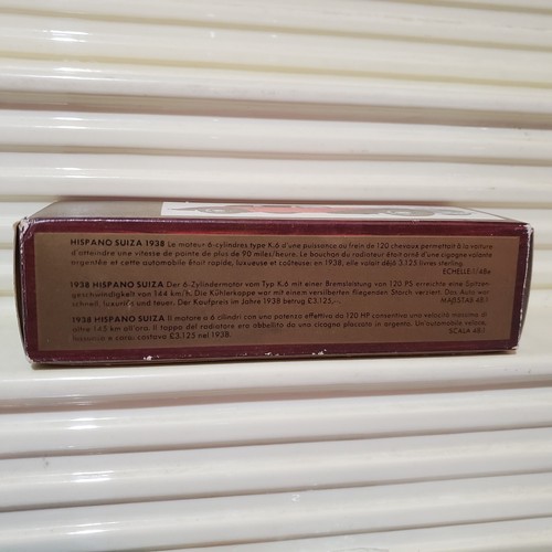 MATCHBOX 1975 MODELS OF YESTERYEAR Y17A RED 1938 HISPANO SUIZA New in NrMint Box - Picture 12 of 12