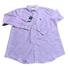 US Polo Assn Button Down Light Pink L NWT