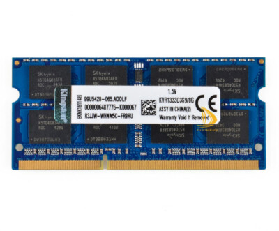 Kingston 8GB 2RX8 DDR3-1333mhz PC3-10600S 204pin SO