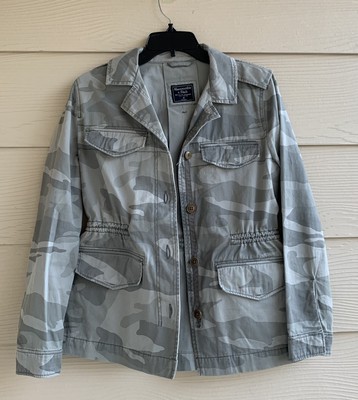 Abercrombie Fitch Green Camo Jacket 