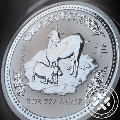 2003 NGC MS69 Australia Lunar Year of the Goat 2 oz. Silver Coin Series I