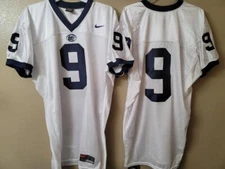 20902 Mens NCAA PENN STATE NITTANY LIONS PSU #9 AUTHENTIC Game JERSEY WHITE