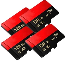 For Micro SD Card 128GB 4PCS Memory Card Ultra Class 10 TF Card Wholesale USA ++